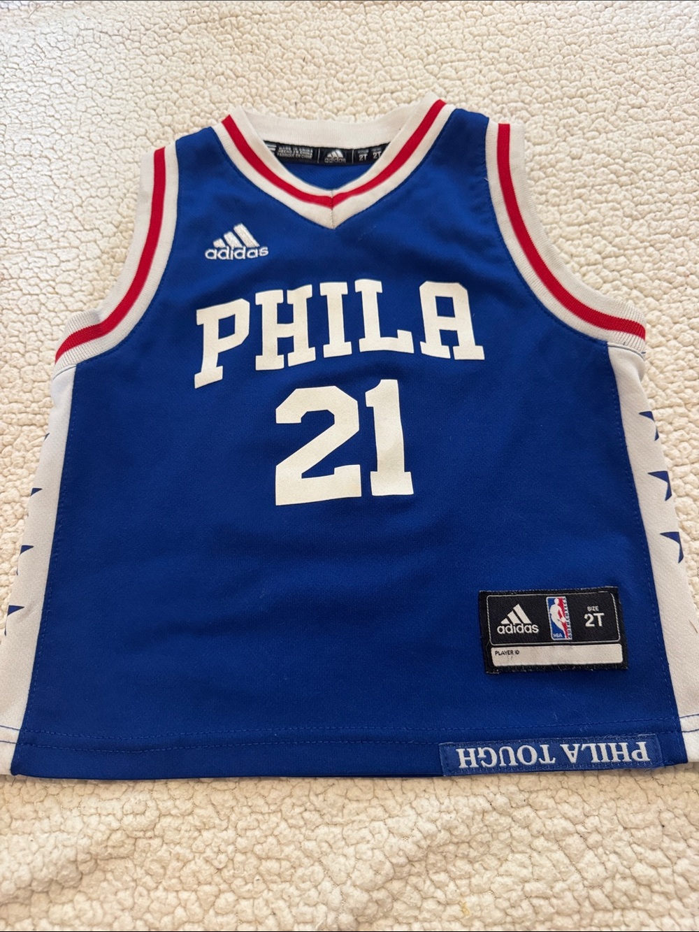 Adidas Toddler Phila 76ers “Embiid” Jersey 2T